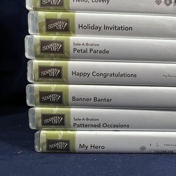 Stampin Up! Rubber Stamp Sets Lot Of 10 Sale-A-Bration Themes Crafting & Cardmak - Picture 3 of 13